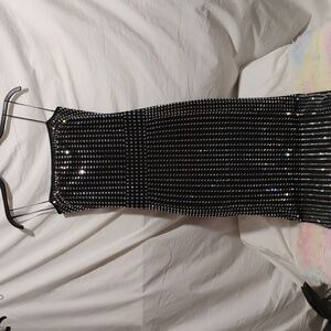 SALE! NWOT Akira Rhinestone Studded Dress Sz.L